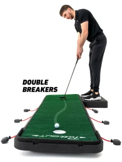 PuttOUT Training Aids|AirBreak Adjustable Putting Mat - Green