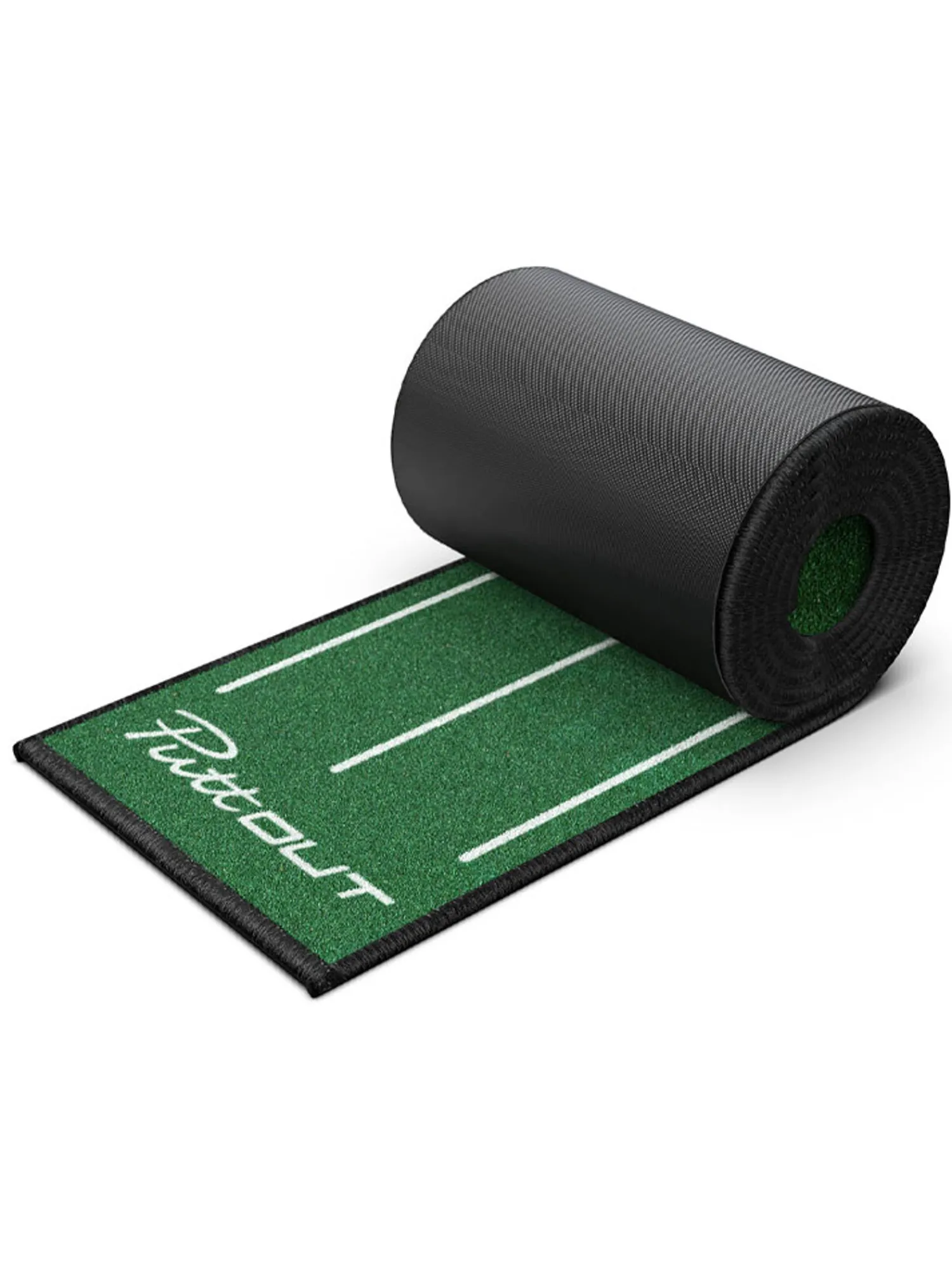 PuttOUT Training Aids|Slim Putting Mat - Green