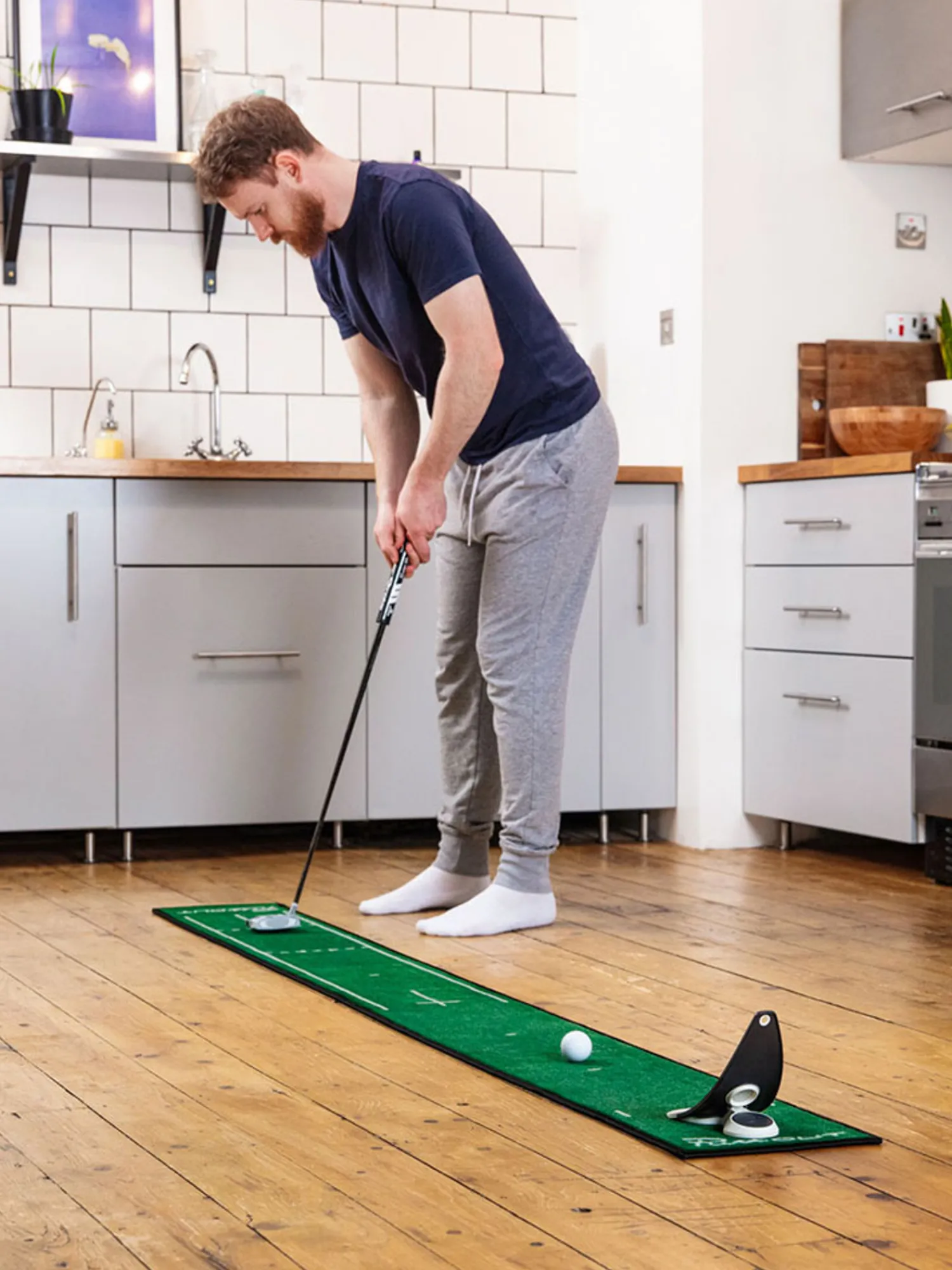 PuttOUT Training Aids|Slim Putting Mat - Green