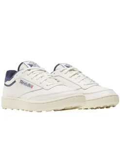Reebok Mens Golf Shoes|Club C Golf Shoes - Chalk/Vintage Chalk/Vector Navy