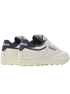 Reebok Mens Golf Shoes|Club C Golf Shoes - Chalk/Vintage Chalk/Vector Navy