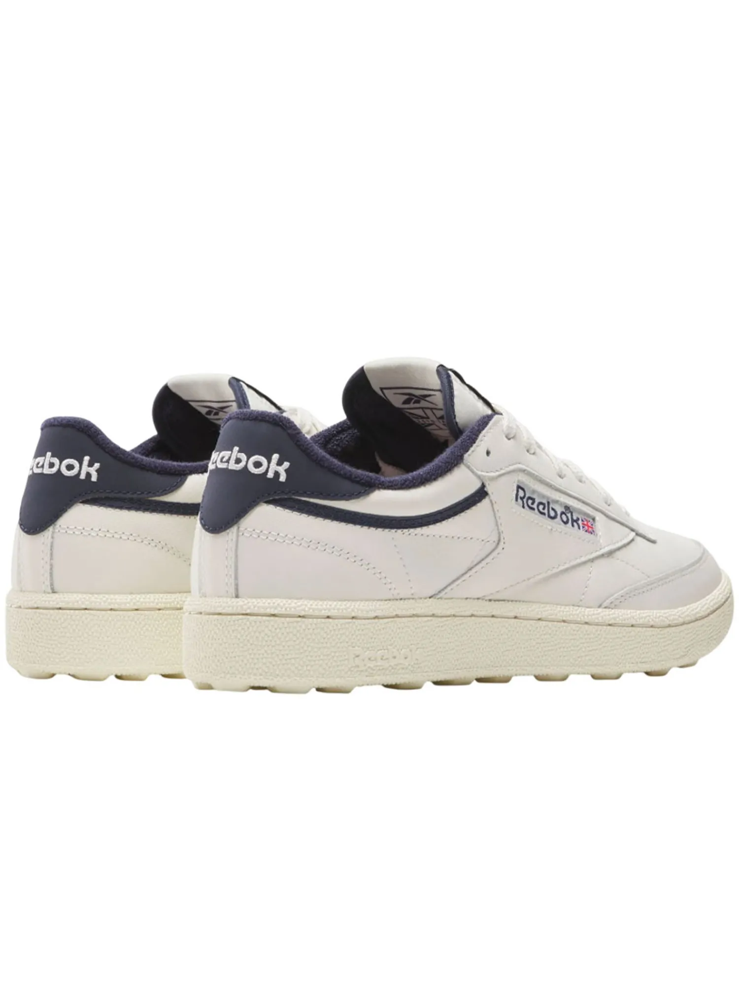 Reebok Mens Golf Shoes|Club C Golf Shoes - Chalk/Vintage Chalk/Vector Navy