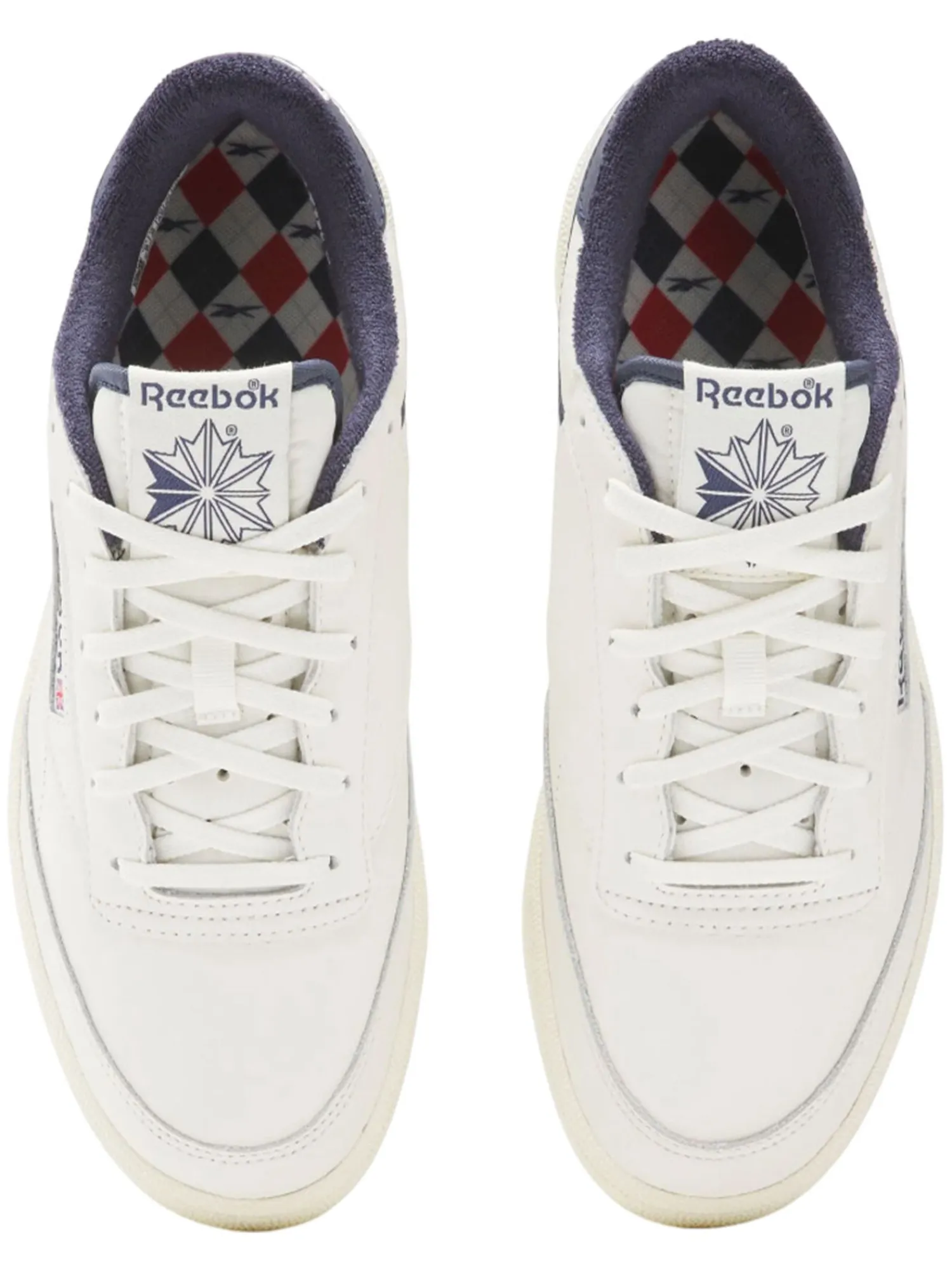 Reebok Mens Golf Shoes|Club C Golf Shoes - Chalk/Vintage Chalk/Vector Navy