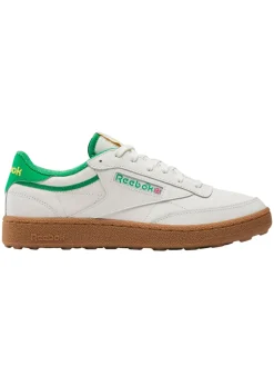 Reebok Mens Golf Shoes|Club C Golf Shoes - Chalk/Classic Green