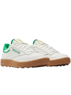 Reebok Mens Golf Shoes|Club C Golf Shoes - Chalk/Classic Green