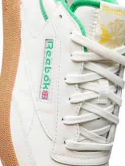 Reebok Mens Golf Shoes|Club C Golf Shoes - Chalk/Classic Green