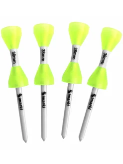 Simarki Tees|Fixed Height Golf Tees 10 Pack Yellow - 38mm