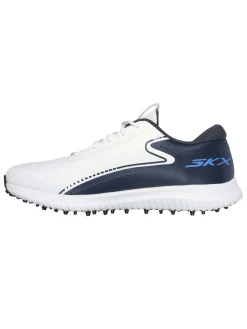 Skechers Clearance Shoes|GO GOLF Max 3 (Extra Wide) Golf Shoes - White/Navy Blue