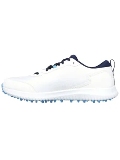 Skechers Mens Golf Shoes|Clearance Shoes|GO GOLF Max Fairway 4 (Extra Wide) Golf Shoes - White/Navy Blue