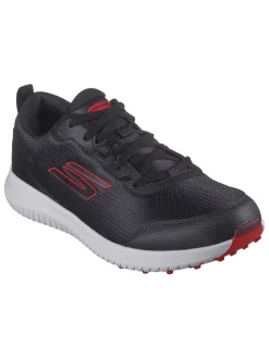Skechers Mens Golf Shoes|Clearance Shoes|GO GOLF Max Fairway 4 (Extra Wide) Golf Shoes - Black/Red