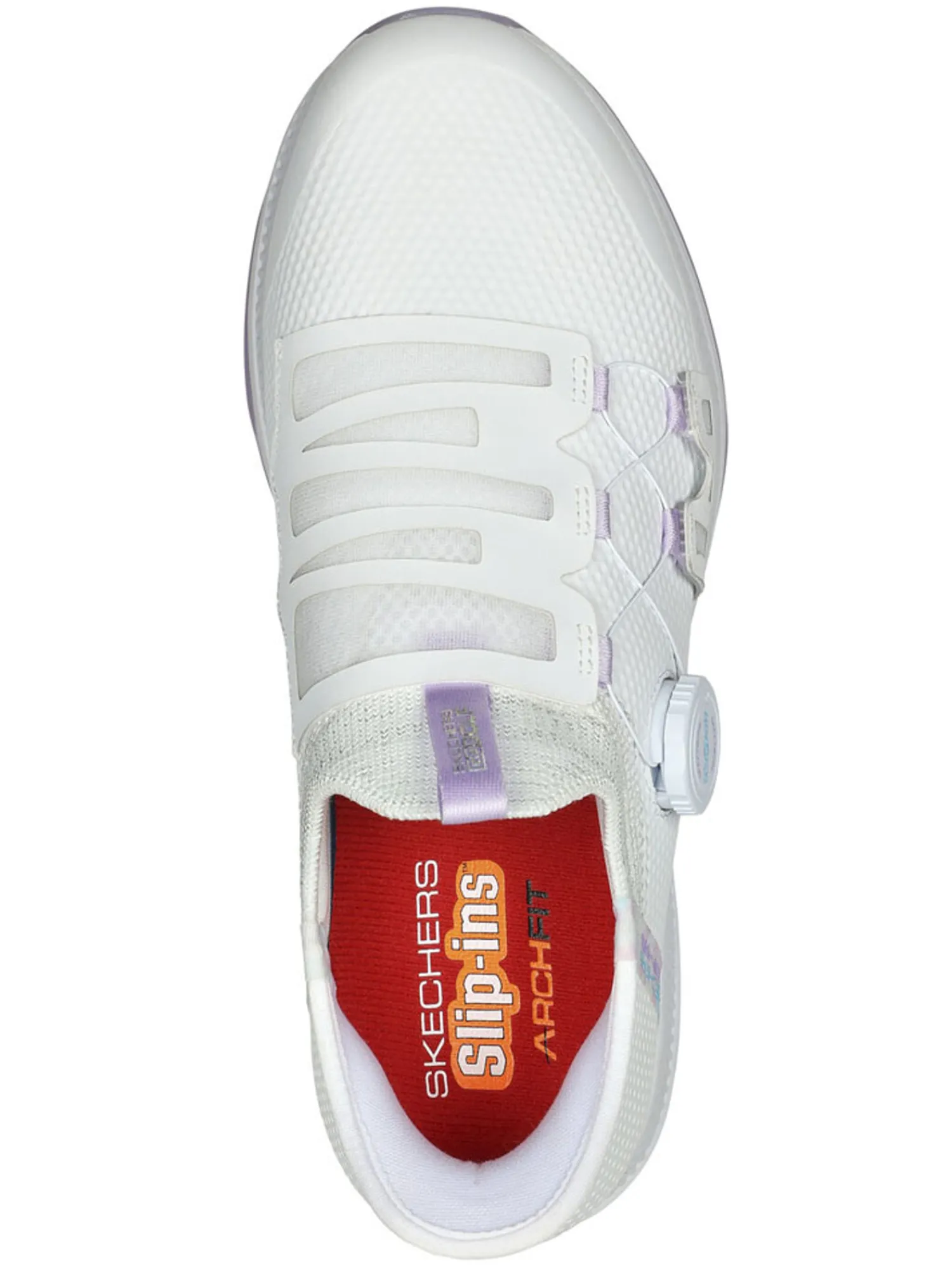 Skechers Clearance Shoes|Women's GO GOLF Elite 5 Slip 'In Golf Shoes - White/Lavender