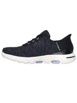 Skechers Clearance Shoes|Women's GO GOLF Walk 5 Slip 'In Golf Shoes - Black/Lavender