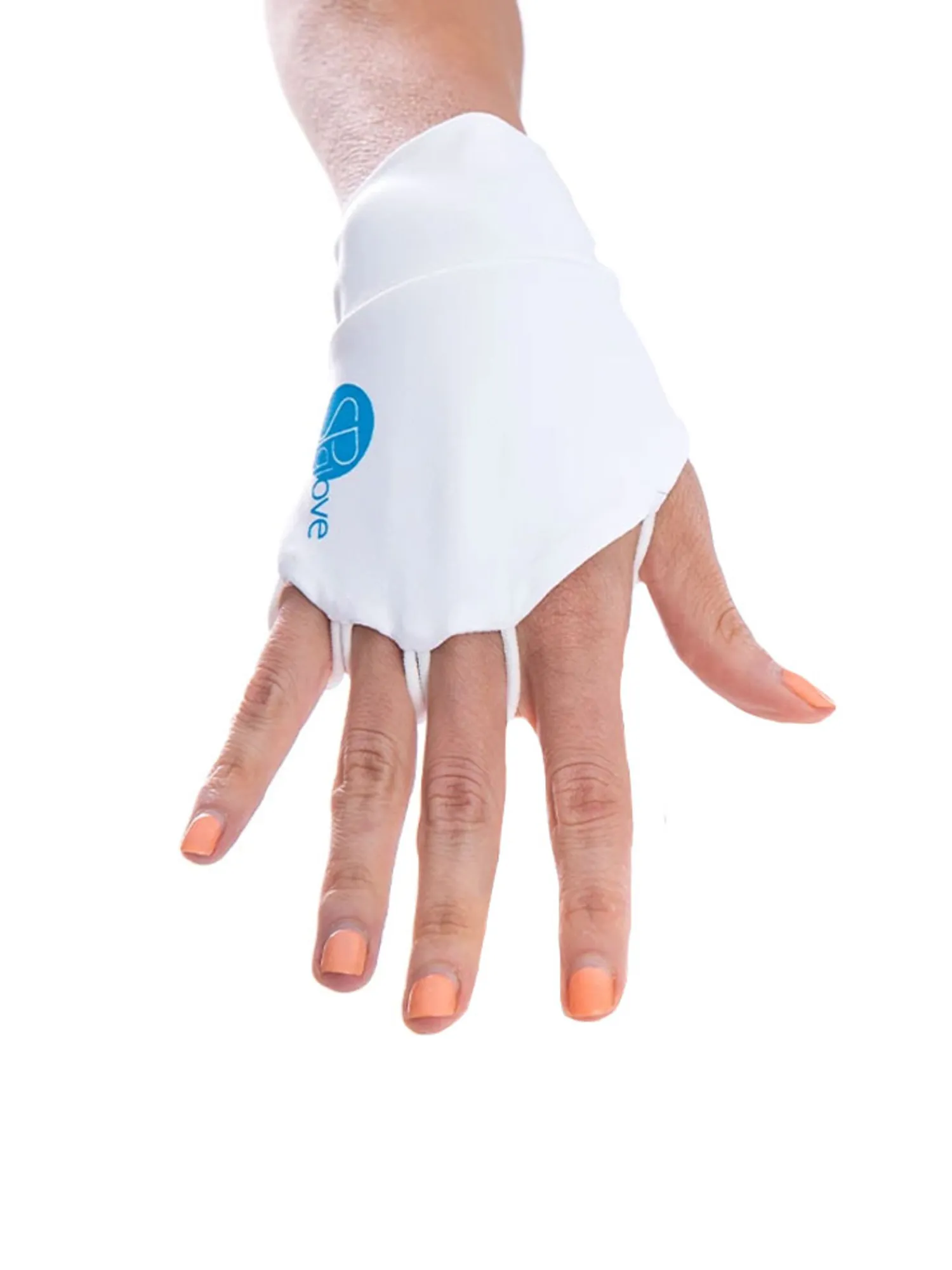 SParms Sleeves|Sun Protection Palmless Gloves - White
