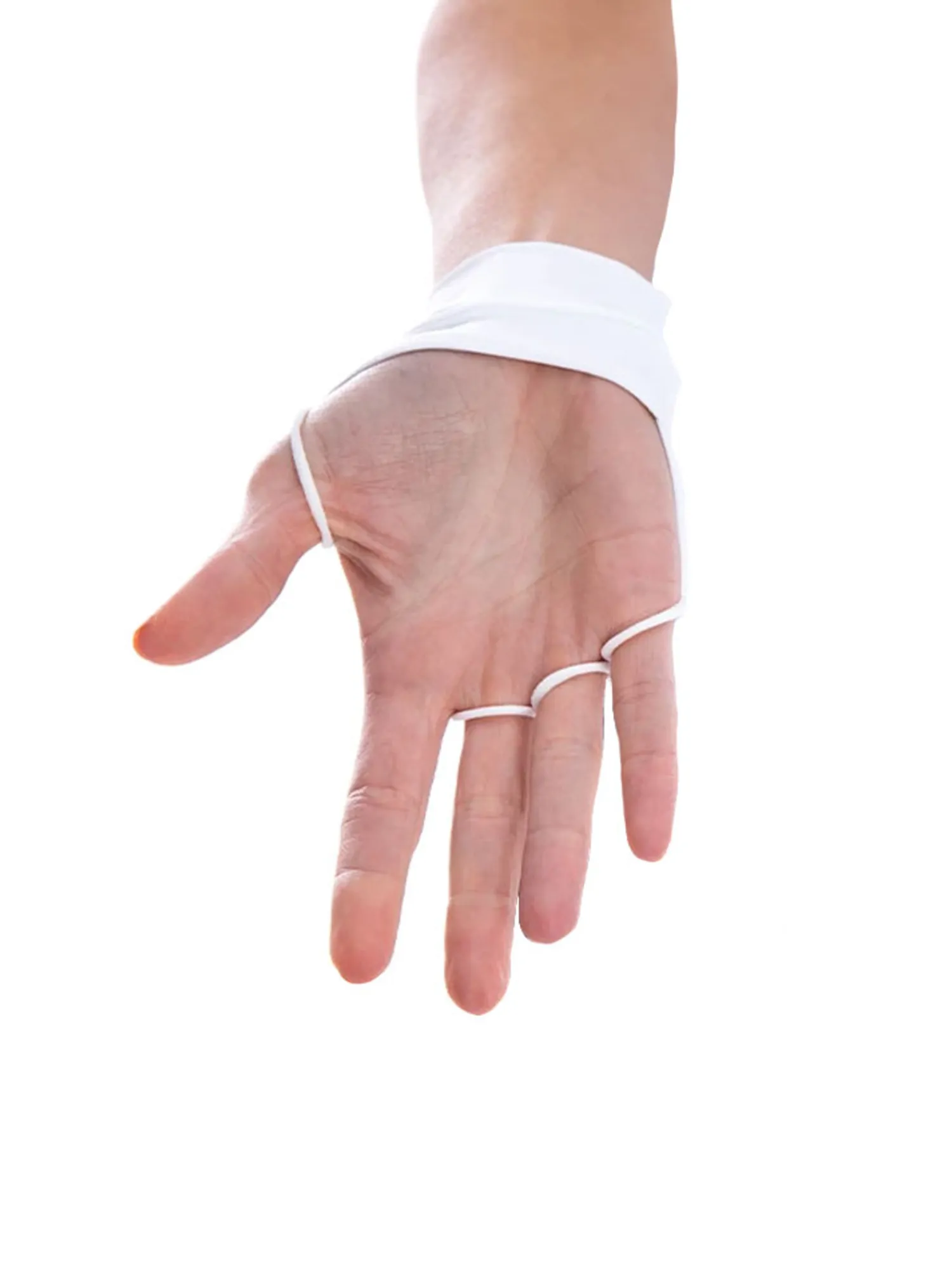 SParms Sleeves|Sun Protection Palmless Gloves - White