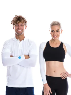 SParms Sleeves|Sun Protection Shoulder Wrap (Shawl) - White