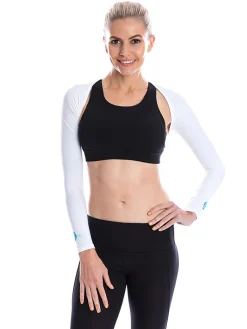 SParms Sleeves|Sun Protection Shoulder Wrap (Shawl) - White