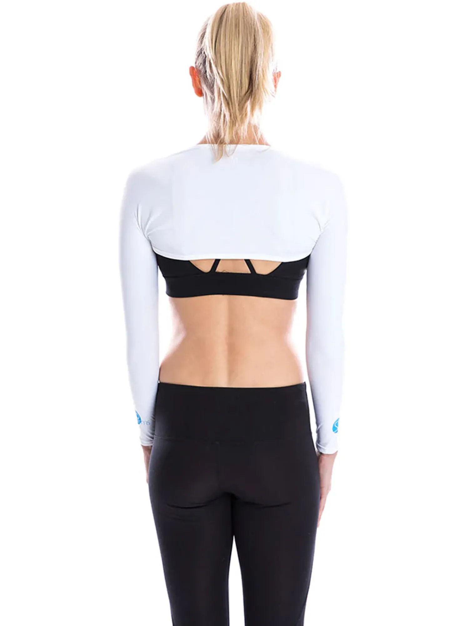 SParms Sleeves|Sun Protection Shoulder Wrap (Shawl) - White