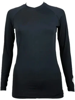 SParms Base Layers|Women's Body Round Neck Sun Protection - Black