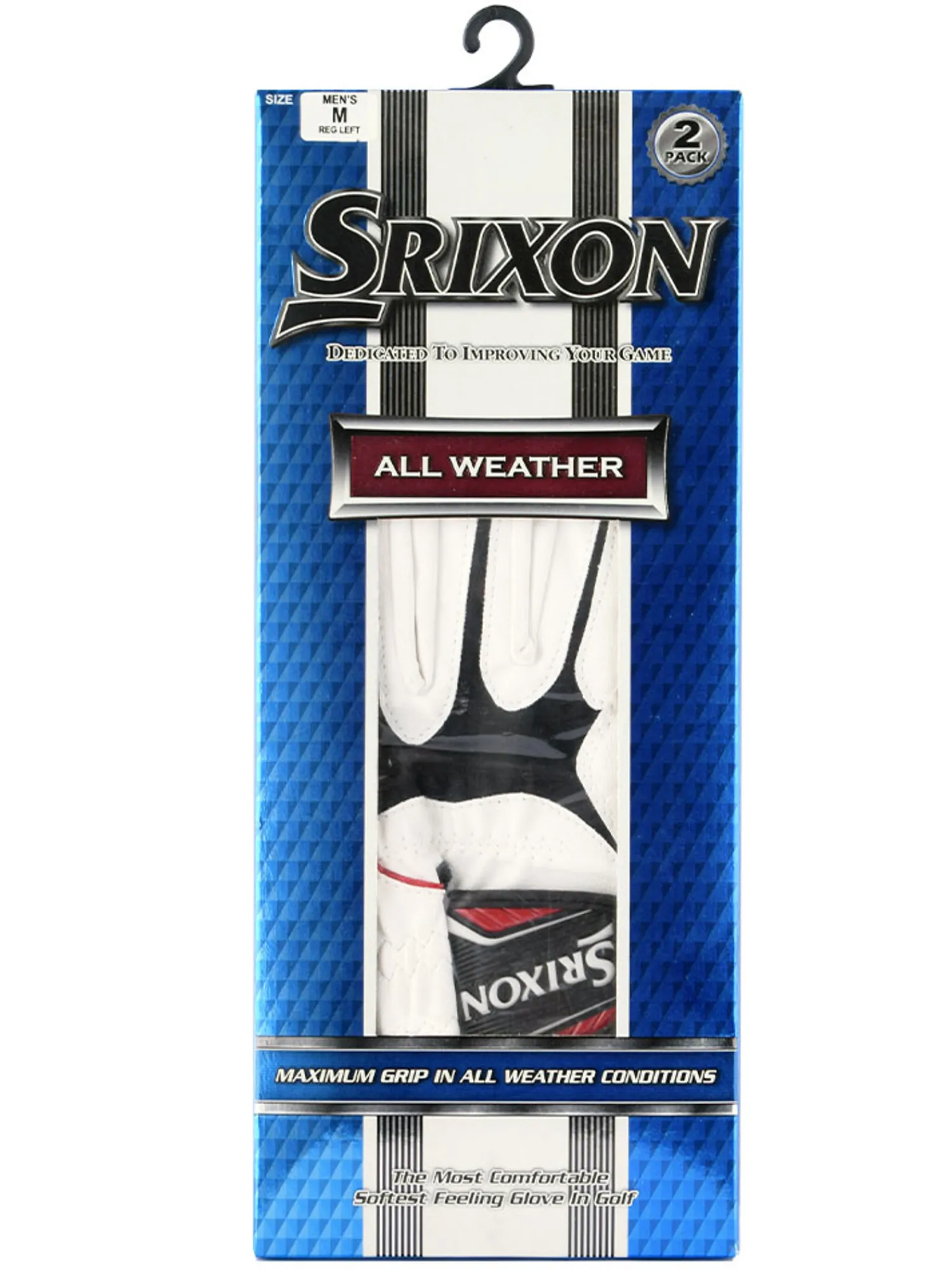 Srixon Womens Golf Gloves|All Weather Golf Gloves - Womens 2 Pack White