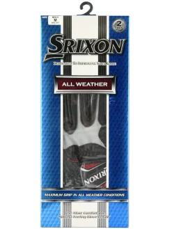 Srixon Mens Golf Gloves|All Weather Pack Of 6 Golf Gloves - Black