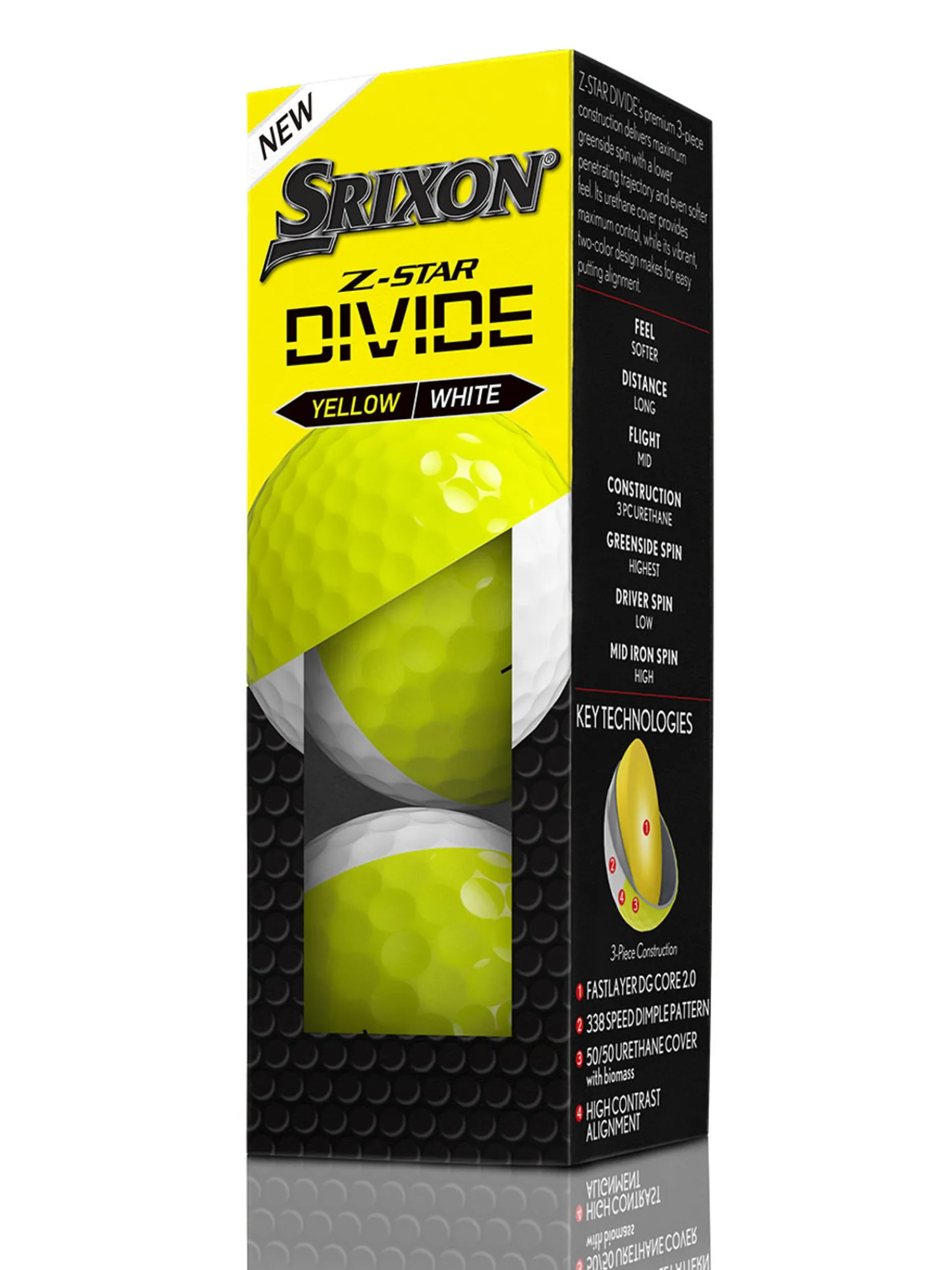 Srixon New Golf Balls|Z-Star Divide 2025 Golf Balls