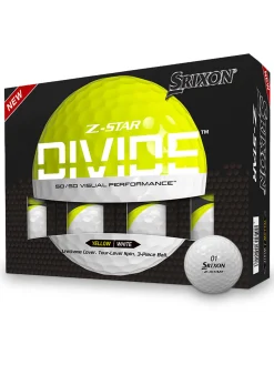 Srixon Clearance Gloves|Z-Star Divide Golf Balls - White/Yellow