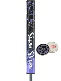 SuperStroke Gifts & Novelties|Putter Grips|Tour 2.0 Marvel Putter Grip & Ball Marker- Black Panther