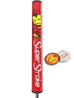SuperStroke Putter Grips|Tour 2.0 Marvel Putter Grip & Ball Marker - Iron Man