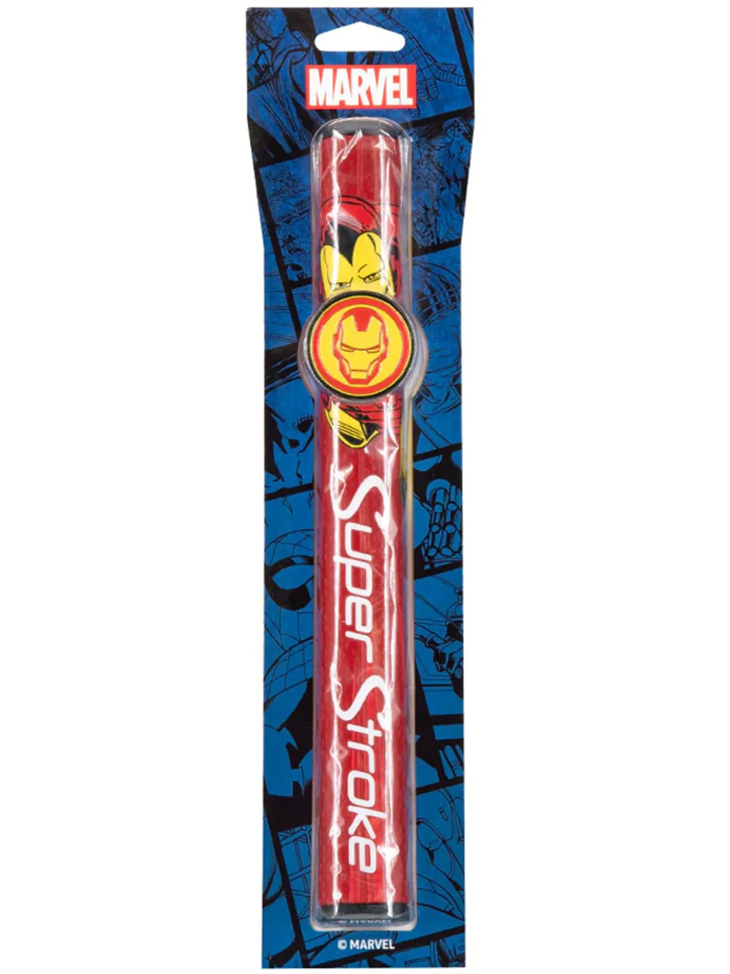 SuperStroke Putter Grips|Tour 2.0 Marvel Putter Grip & Ball Marker - Iron Man