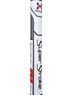 SuperStroke Putter Grips|Traxion Tour 3.0 White Red Grey