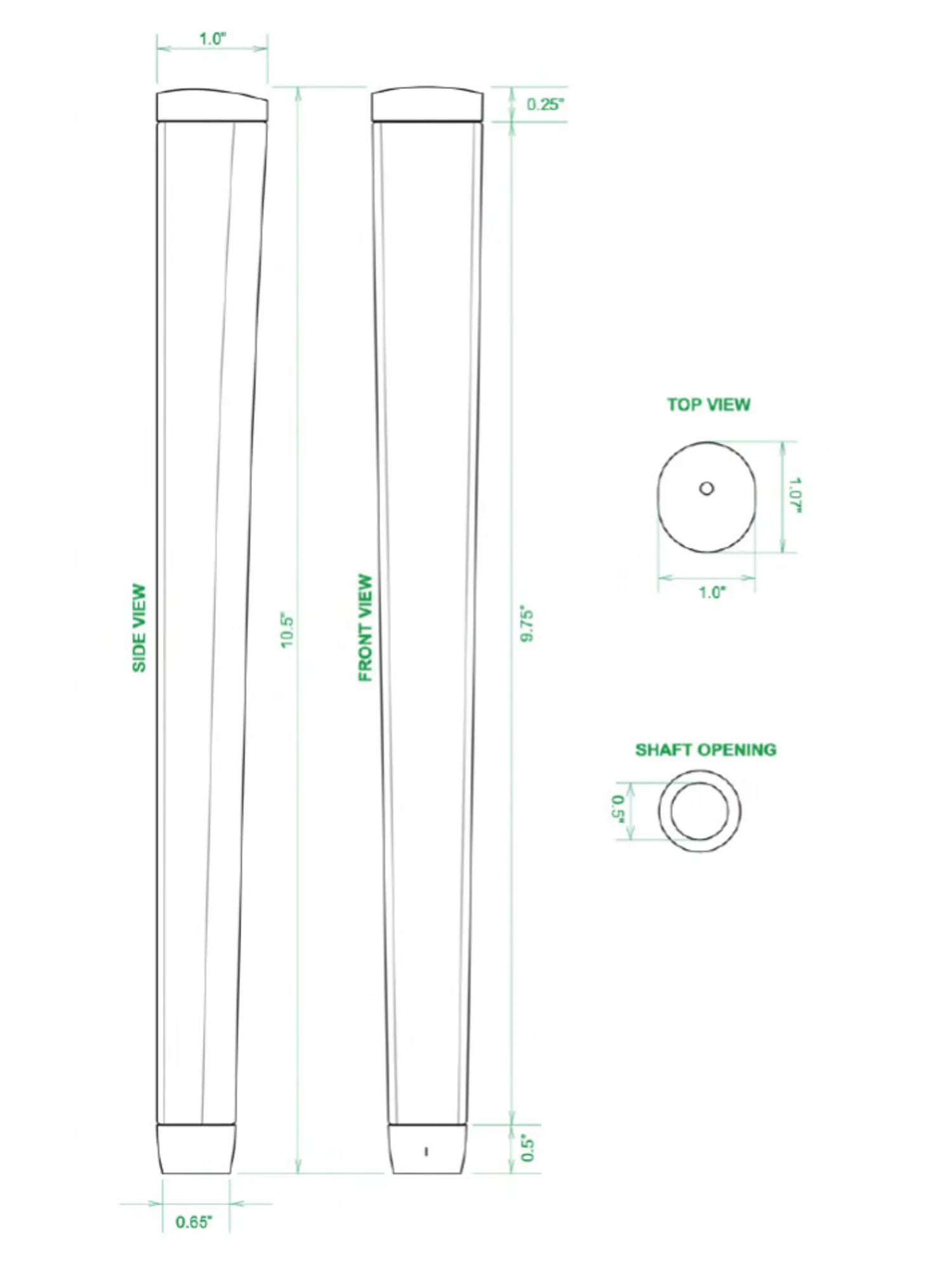 Sweet Rollz Putter Grips|Skinny Putter Grip - Hula Girl