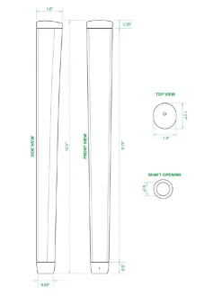 Sweet Rollz Putter Grips|Skinny Putter Grip - South Beach