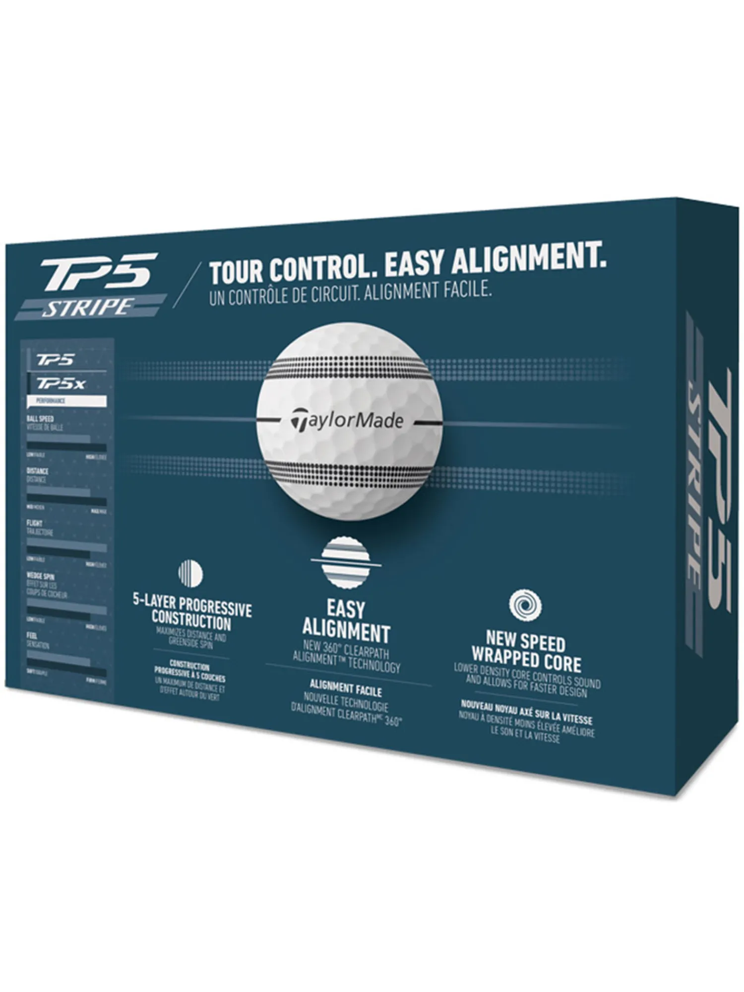 TaylorMade New Golf Balls|TP5 Stripe Golf Balls