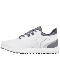 Under Armour Mens Golf Shoes|Drive Medal SL Golf Shoes - White/Titan Grey/Metallic Silver