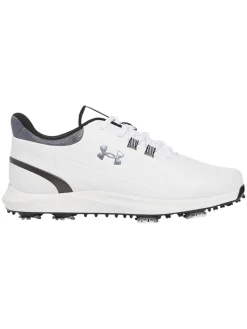 Under Armour Mens Golf Shoes|Drive Medal RST Golf Shoes - White/Castlerock