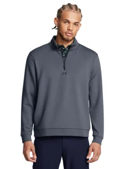 Under Armour Jumpers|Drive Midlayer Pullover - Downpour Grey/Gravel/Black