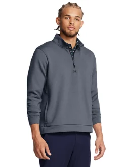 Under Armour Jumpers|Drive Midlayer Pullover - Downpour Grey/Gravel/Black