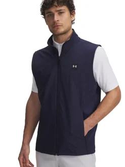 Under Armour Vests|Drive Pro Storm Hybrid Vest - Midnight Navy/Metallic Silver