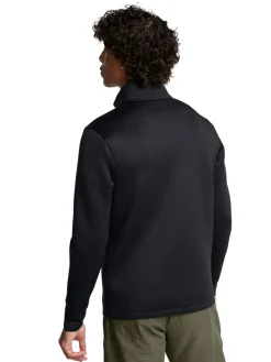 Under Armour Jumpers|Drive Pro Storm Hybrid Half Zip - Black/Metallic Silver