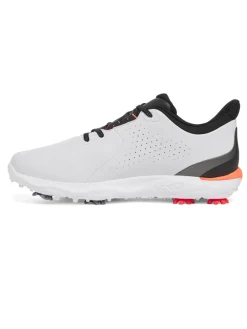 Under Armour Mens Golf Shoes|HOVR Drive Fade Golf Shoes - Halo Grey/Black/Metallic Silver