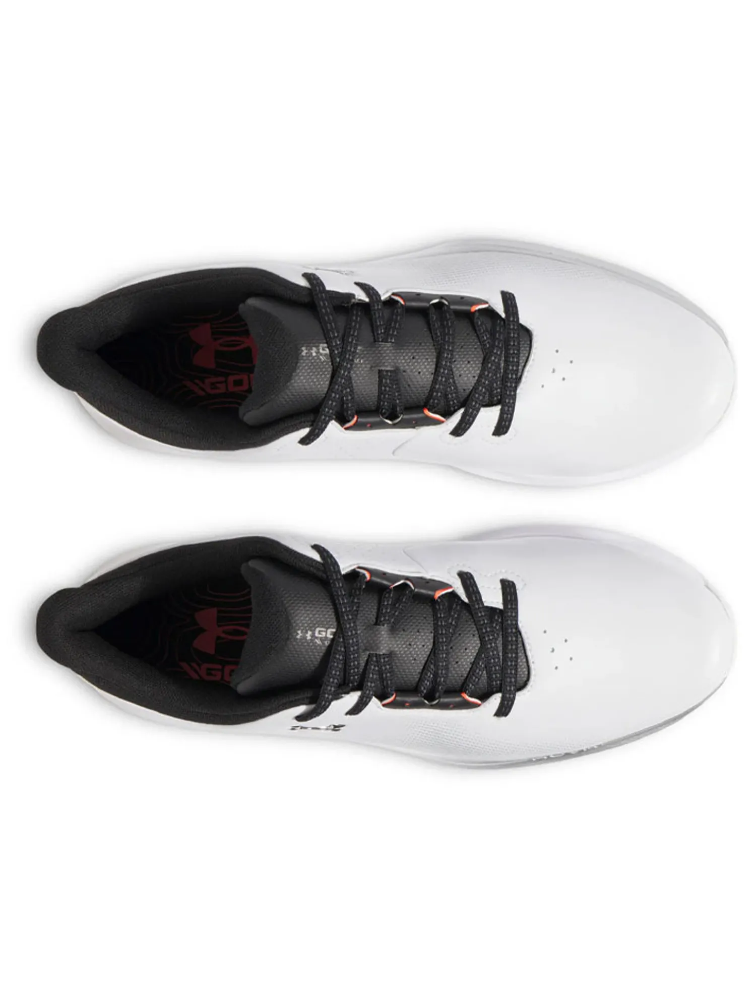 Under Armour Mens Golf Shoes|HOVR Drive Fade Golf Shoes - Halo Grey/Black/Metallic Silver