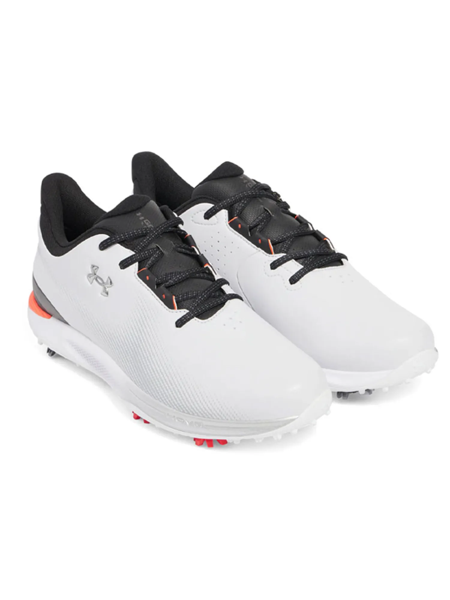 Under Armour Mens Golf Shoes|HOVR Drive Fade Golf Shoes - Halo Grey/Black/Metallic Silver
