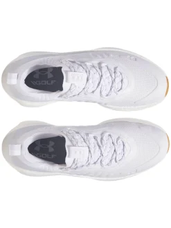 Under Armour Mens Golf Shoes|HOVR Phantom Fore Golf Shoes - White/Halo Grey