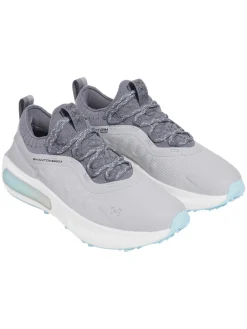 Under Armour Mens Golf Shoes|HOVR Phantom Fore Golf Shoes - Mod Grey/Stream/Titan Grey