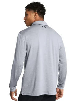 Under Armour Shirts|Playoff 3.0 Long Sleeve Polo - Steel/Mod Grey/Black