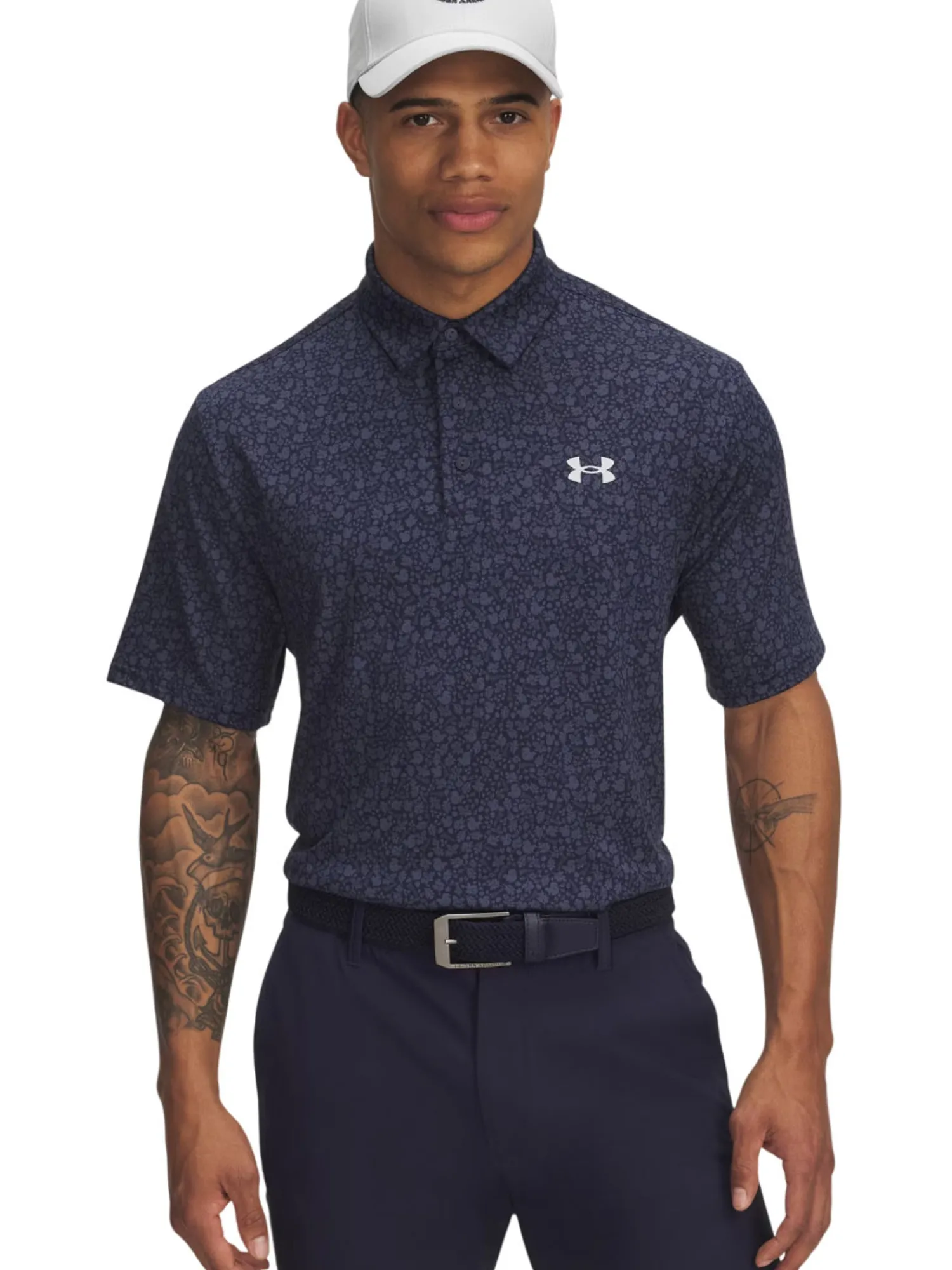 Under Armour Shirts|Playoff 3.0 Printed Polo - Midnight Navy/Halo Grey