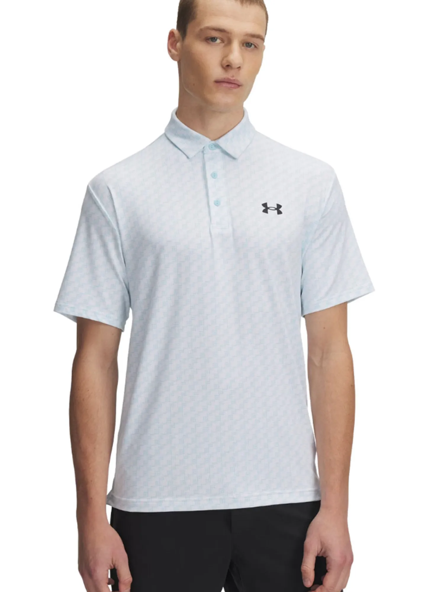 Under Armour Shirts|Playoff 3.0 Printed Polo - Stream/White/Black