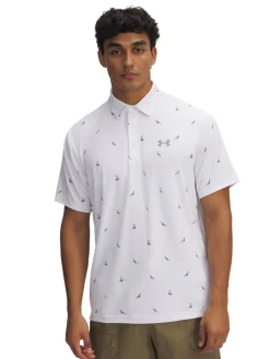 Under Armour Shirts|Playoff 3.0 Printed Polo - White/Steel