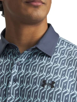 Under Armour Shirts|Playoff 3.0 Printed Polo - Stream/Downpour Grey/Black