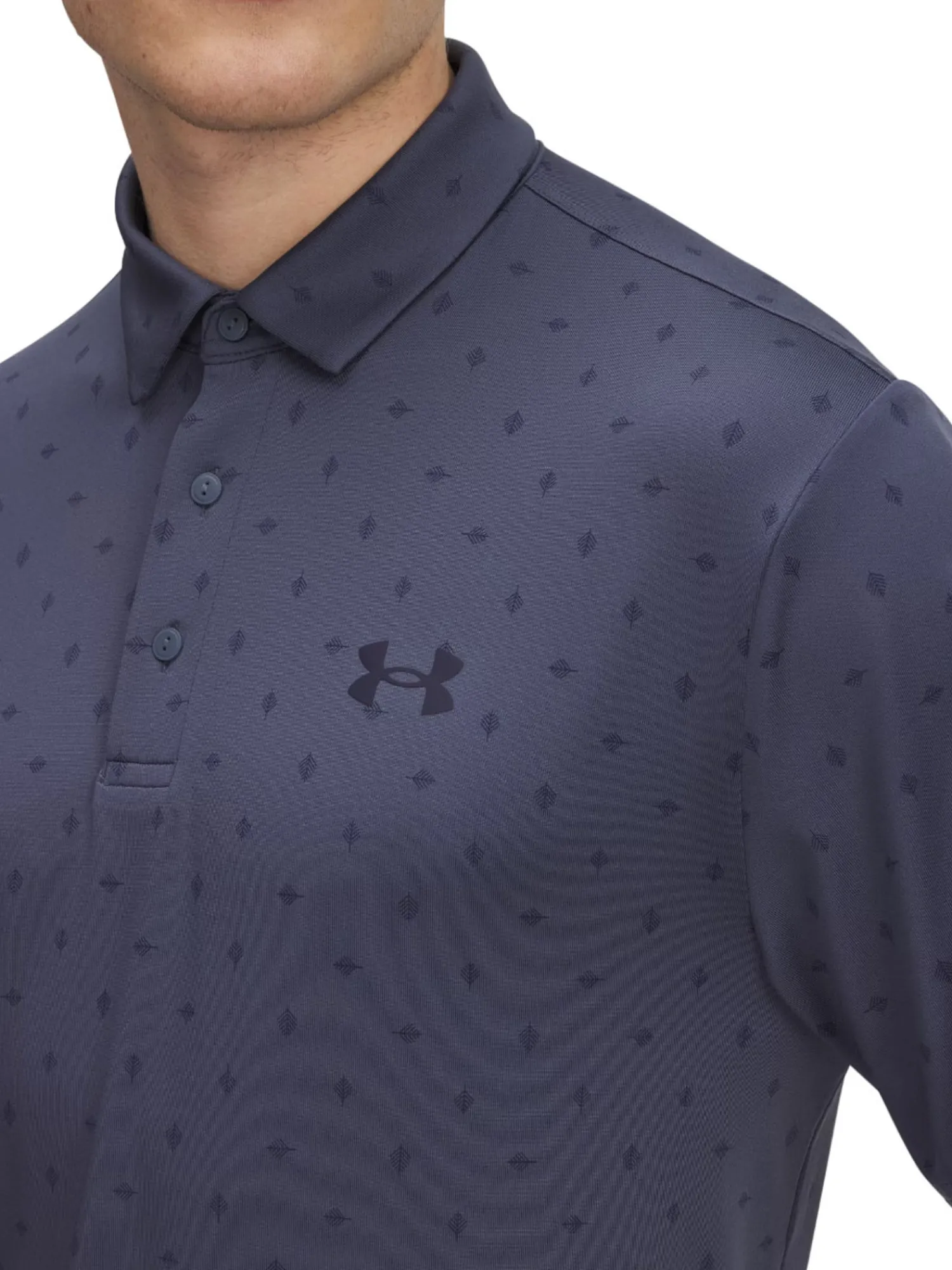 Under Armour Shirts|Playoff 3.0 Printed Polo - Downpour Grey/Midnight Navy